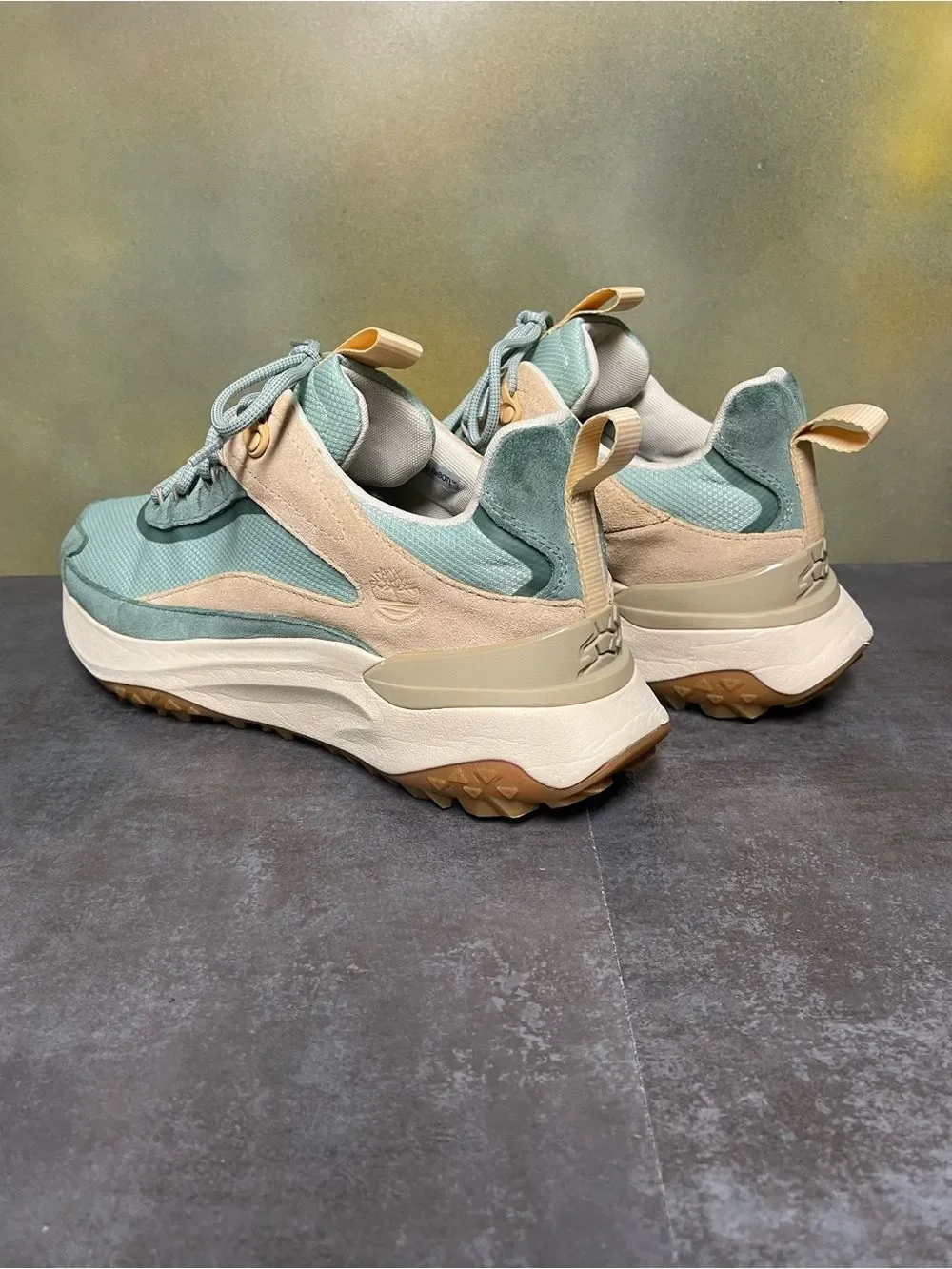 Timberland Motion Access Waterproof Women's Trail Sneakers Green/Tan Size 10